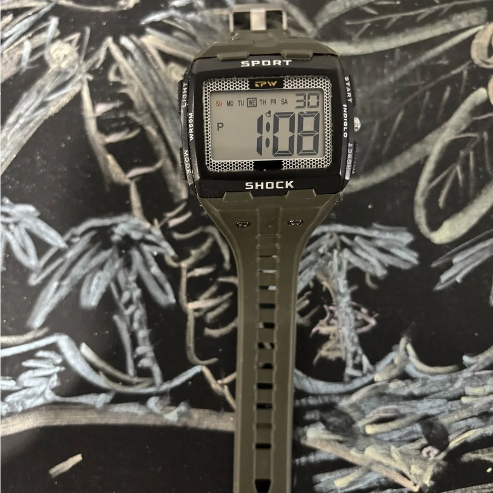 Sport Shock Digital Watch - Green